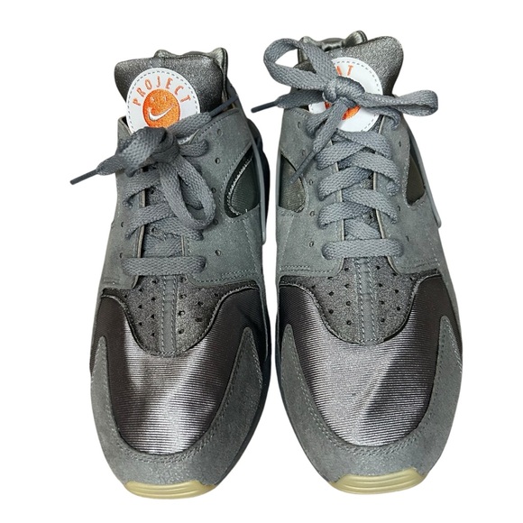 Nike men’s Air Huarache "Go The Extra Smile" sneakers gray size 10 shoes lace up - Picture 2 of 10